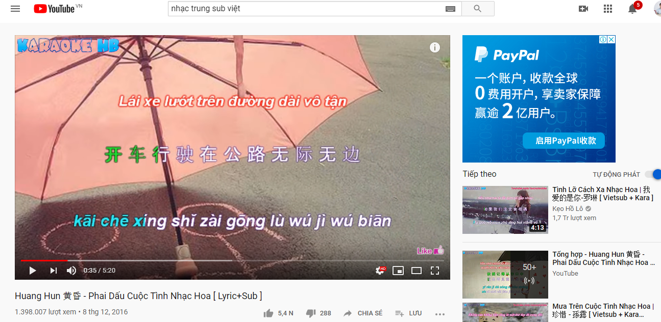 học tiếng trung qua youtube